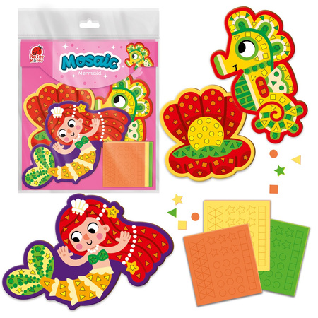 Zestaw kreatywny miękka Mozaika Mała Syrenka RK8010-07