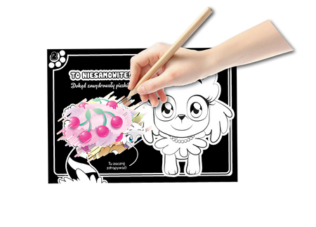 Chi Chi Love. Zdrapuj, koloruj, naklejaj