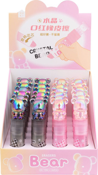 Display Gumka do ołówka wykręcana Crystal Bear 24 szt.