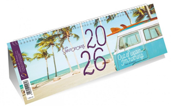 Kalendarz 2026 ze spiralką 1/2 formatu A4 poziomy
