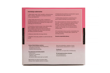 Odcisk bobasa glinka różowy