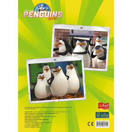 Pingwiny z Madagaskaru. Kolorowanka. Malbuch. Colouring book. The Penguins of Madagascar