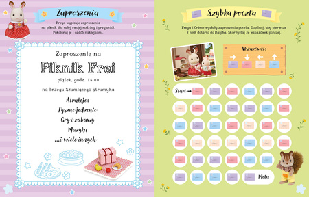 Piknik Frei. Zadania z naklejkami. Sylvanian Families
