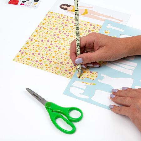 Zestaw projektantka z szablonami 10 arkuszy Kidea