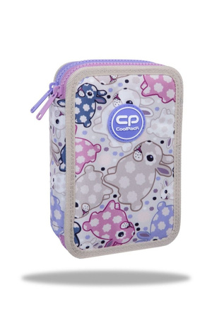 Piórnik 2-komorowy z wyposażeniem Coolpack Jumper 2 White Bunny