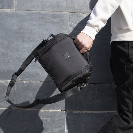 Torba izotermiczna Milan duża na żywność 5L SHADOW czarna