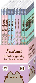 Display Ołówek z gumką HB Pusheen 72 szt.