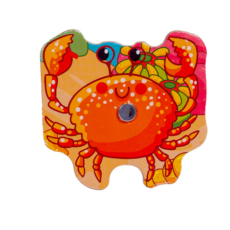 Układanka drewniana łowienie magnes SPW83609 AN01