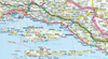 Chorwacja mapa samochodowa 1:750 000 laminat 2024