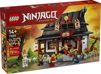 Lego Ninjago Kuźnia Cztery Bronie 15-lecie 71858