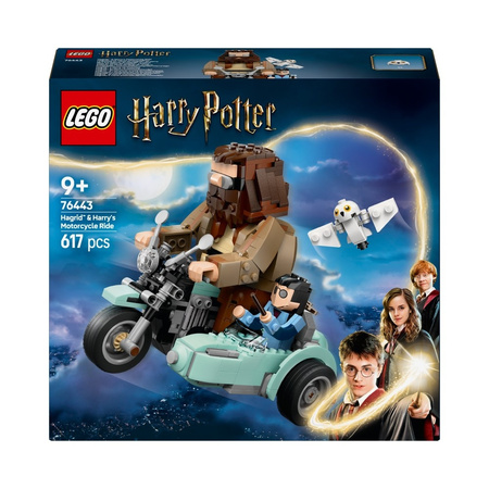 Lego Harry Potter Przejażdżka motocyklowa Hagrida i Harry’ego 76443