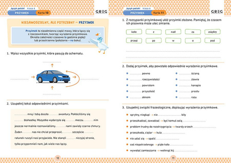 Język polski. Karty pracy w szkole i w domu. Klasa 6