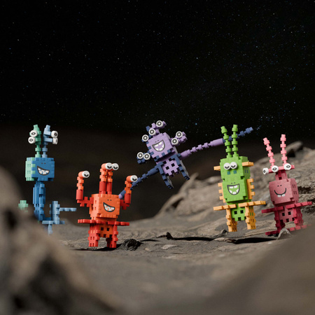 Klocki konstrukcyjne Wafle mini Crazy Monsters Astro Squad 148 elementów