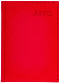Kalendarz akademicki 2025/2026 A5T Vivella CZERWONY