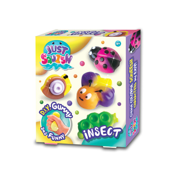 Zestaw kreatywny Strigo Just Squish stwórz swoje żelowe figurki Owady