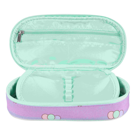 Piórnik saszetka usztywniona z wewnętrzną klapką Pusheen Violet