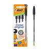 Długopis Cristal Original BIC czarny pouch 4 szt.