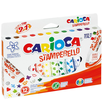 Pisaki stemple Carioca 12 kolorów