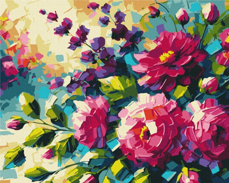 Malowanie po numerach BRUSHME 40x50 cm Kwiaty Lata