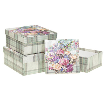 Pudełka ozdobne na prezenty PUK-22001-KW 3 sztuki