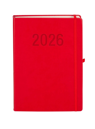 Kalendarz 2026 Memofix A4 DNS czerwony