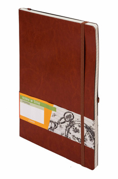 Notes impresja B5 linia brąz