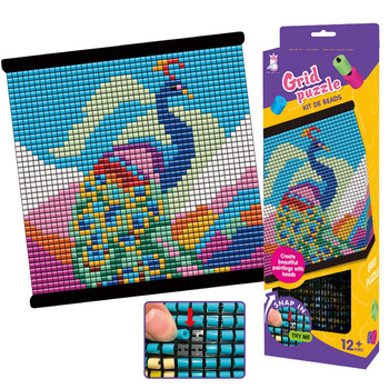 Koralikowy obraz Paw