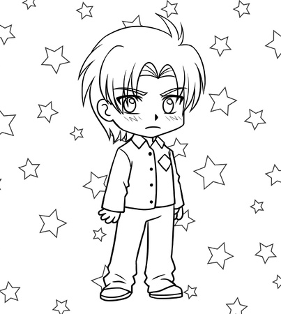 Manga & Chibis. Kolorowanka