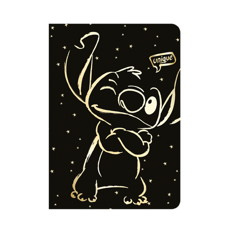 Zeszyt A5 32k.kratka Disney Gold kratka Stitch wzór 3