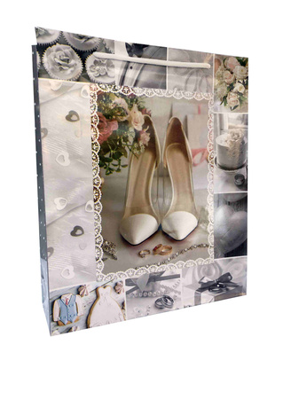 Torebki prezentowe Ślub JP 003B 12 sztuk