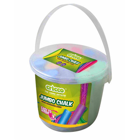 Kreda kolorowa Jumbo Cricco 20 sztuk wiaderko