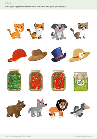 Ćwiczenia na koncentrację dla 5-latków