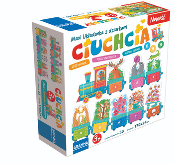 Układanka z dziurkami Maxi Ciuchcia