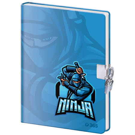 Pamiętnik z kłódką B6 Ninja 60k. gładki