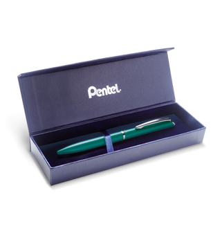 Eleganckie pióro kulkowe EnerGel 0,7 mm BL2007-S zielone w etui