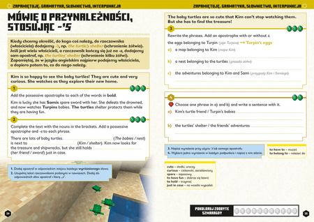 Język angielski. Megazadania 10+. Minecraft