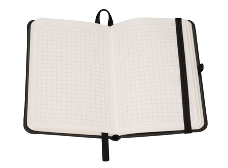 Notes secesja A6 kratka czarny