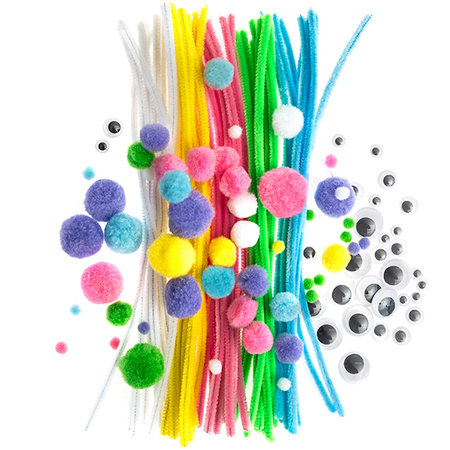 Zestaw kreatywny pastelowy 130 szt.