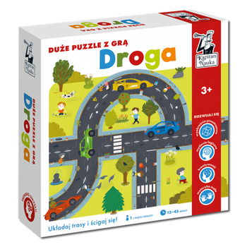 Duże puzzle z grą Droga Kapitan Nauka