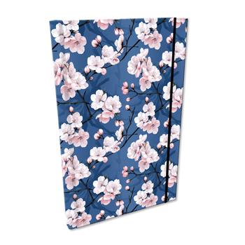 Notes A5 kratka z gumką Soft Touch Kwiat Wiśni