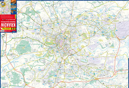 Kraków plan miasta 1:22 000 foliowana 2024