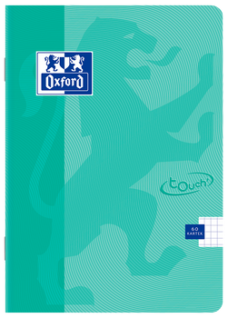 Paczka Zeszyt A5 60k kratka Oxford touch pastel turkusowy pakiet 5 sztuk
