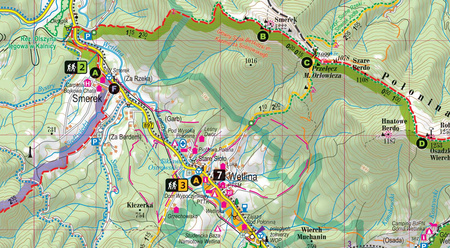 Bieszczady map&guide XL PL laminat 2025
