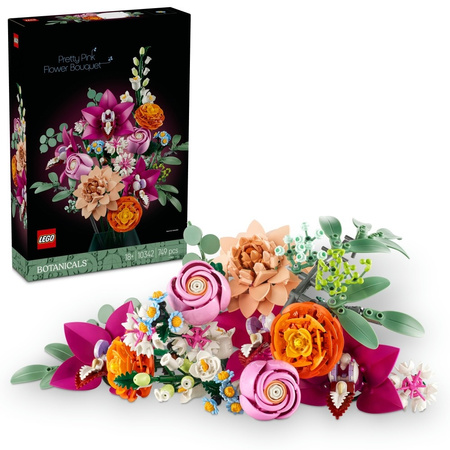 Lego Botanicals Piękny Bukiet Różowych Kwiatów 10342