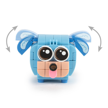 Klocki Snapets Pies niebieski Kidea