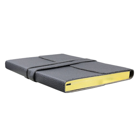 Notatnik wiązany ze sztucznej skóry czarny Peter Pauper Press