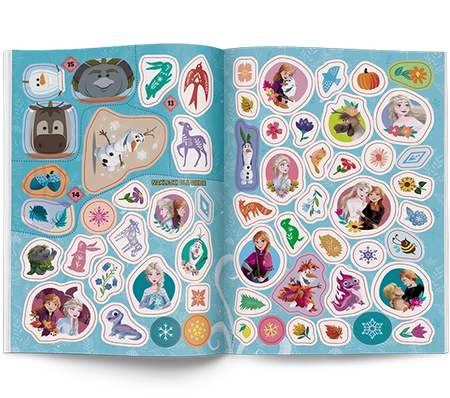Kraina lodu 100 brokatowych naklejek NB-9109