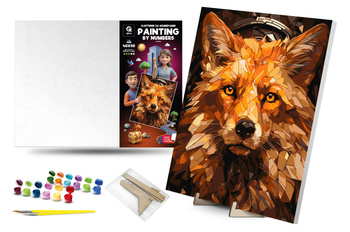 Malowanie po numerach Czerwony Lis 40x50 cm