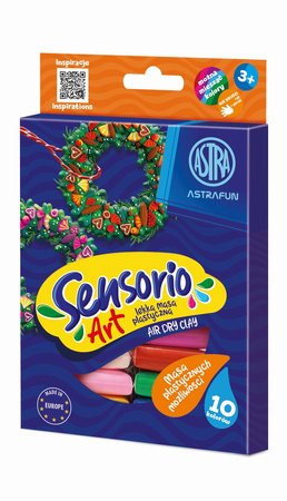 Masa plastyczna Astrafun Sensorio Kids 10 kolorów 1szt.mix