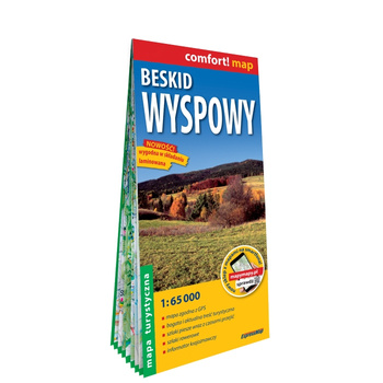 Beskid Wyspowy mapa turystyczna 1:65 000 laminat 2024